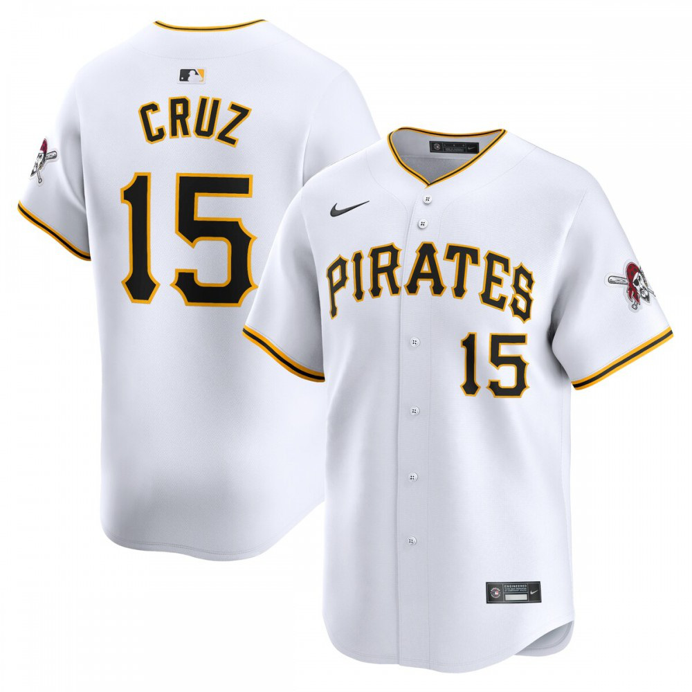 Oneil Cruz Pittsburgh Pirates Home Limited Player Jersey - White-Pro Kit Vault | Brand New 26/27 Sports Jerseys
