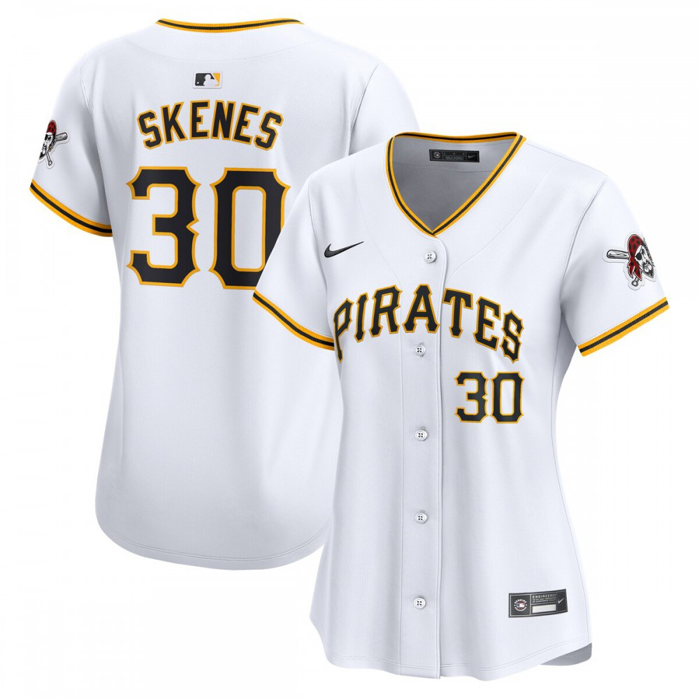 Paul Skenes Pittsburgh Pirates Women's Home Limited Player Jersey - White-Pro Kit Vault | Brand New 26/27 Sports Jerseys