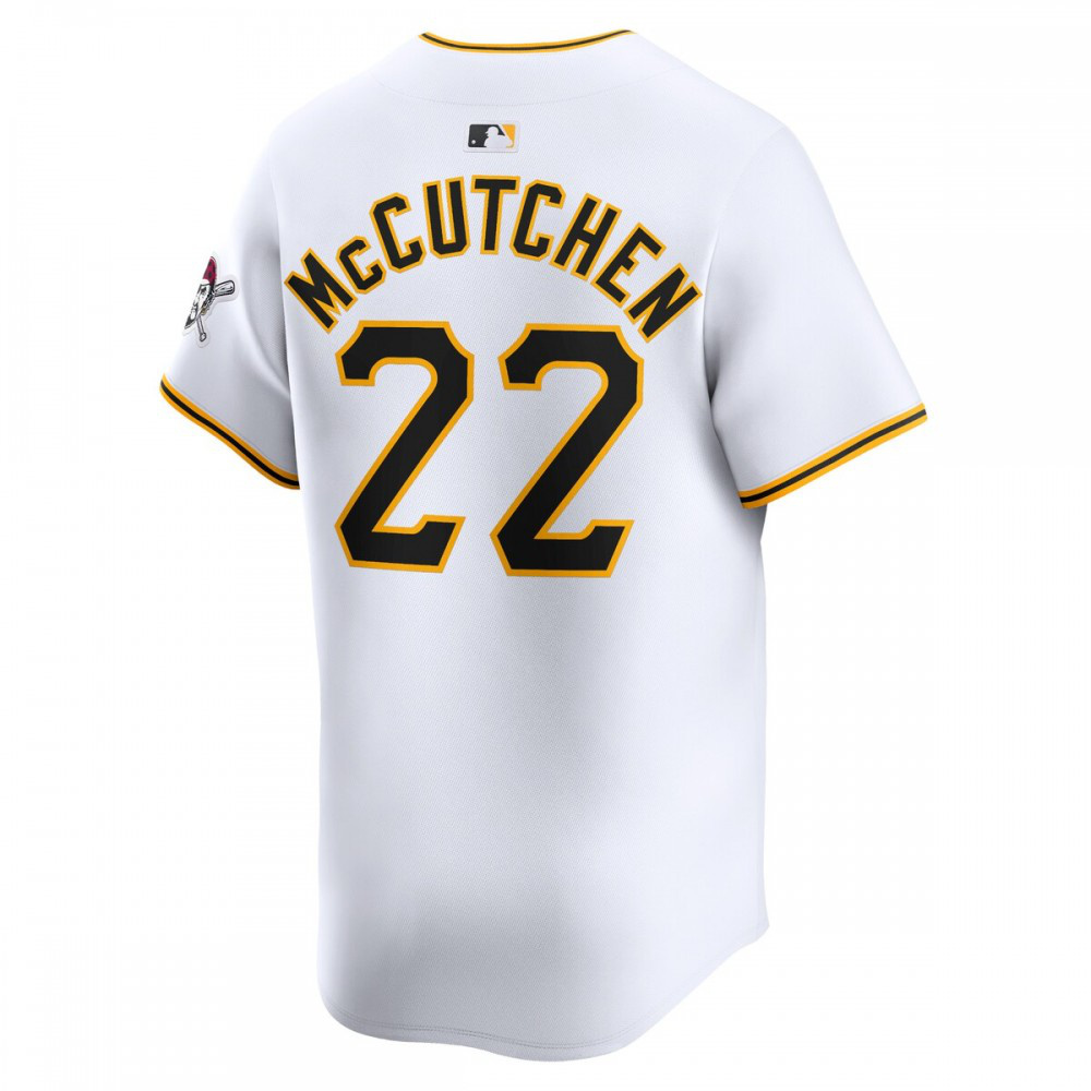 Andrew McCutchen Pittsburgh Pirates Home Limited Player Jersey - White-Pro Kit Vault | Brand New 26/27 Sports Jerseys