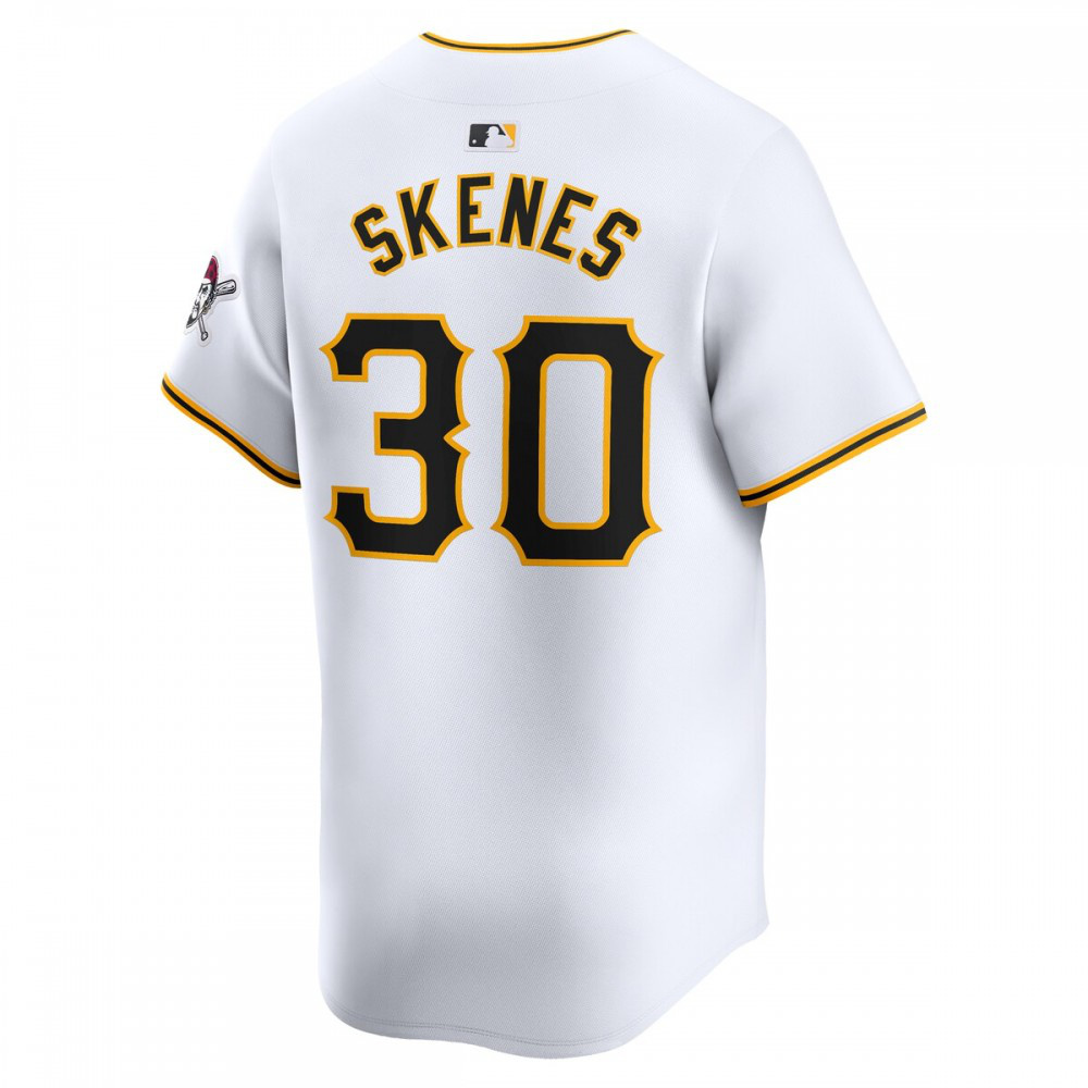 Paul Skenes Pittsburgh Pirates Home Limited Player Jersey - White-Pro Kit Vault | Brand New 26/27 Sports Jerseys