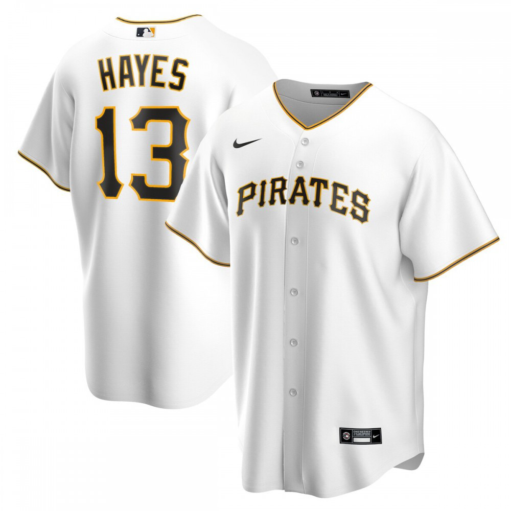 Ke'Bryan Hayes Pittsburgh Pirates Home Replica Jersey - White-Pro Kit Vault | Brand New 26/27 Sports Jerseys