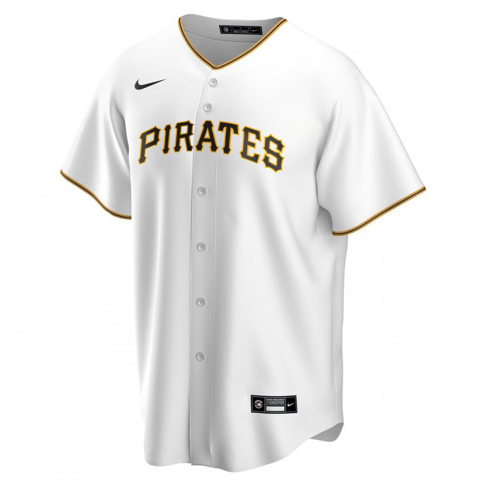 Ke'Bryan Hayes Pittsburgh Pirates Home Replica Jersey - White-Pro Kit Vault | Brand New 26/27 Sports Jerseys