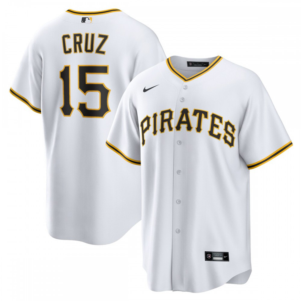 Oneil Cruz Pittsburgh Pirates Home Replica Jersey - White-Pro Kit Vault | Brand New 26/27 Sports Jerseys