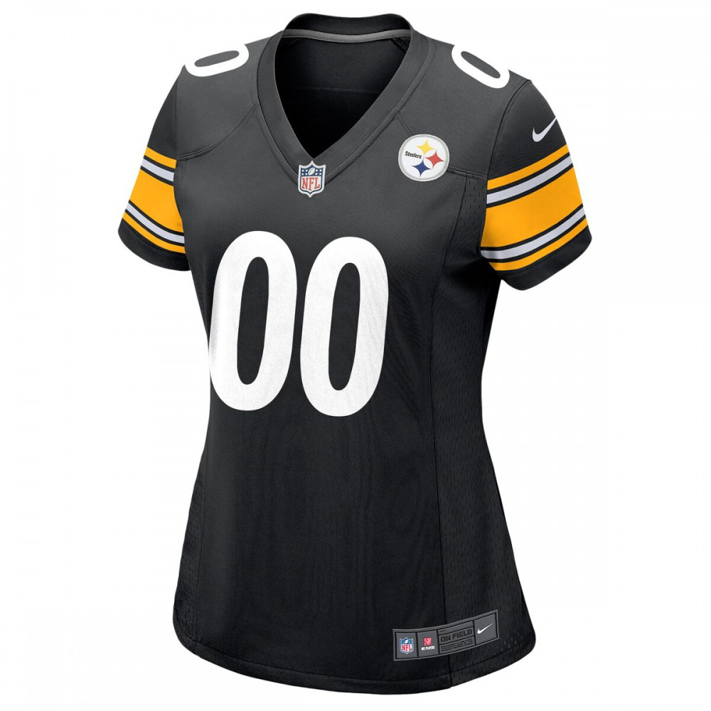 Pittsburgh Steelers Women's Custom Game Jersey - Black-Pro Kit Vault | Brand New 26/27 Sports Jerseys