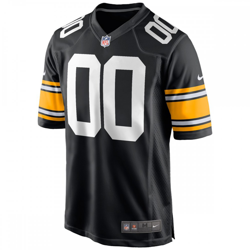Pittsburgh Steelers Alternate Custom Game Jersey - Black-Pro Kit Vault | Brand New 26/27 Sports Jerseys
