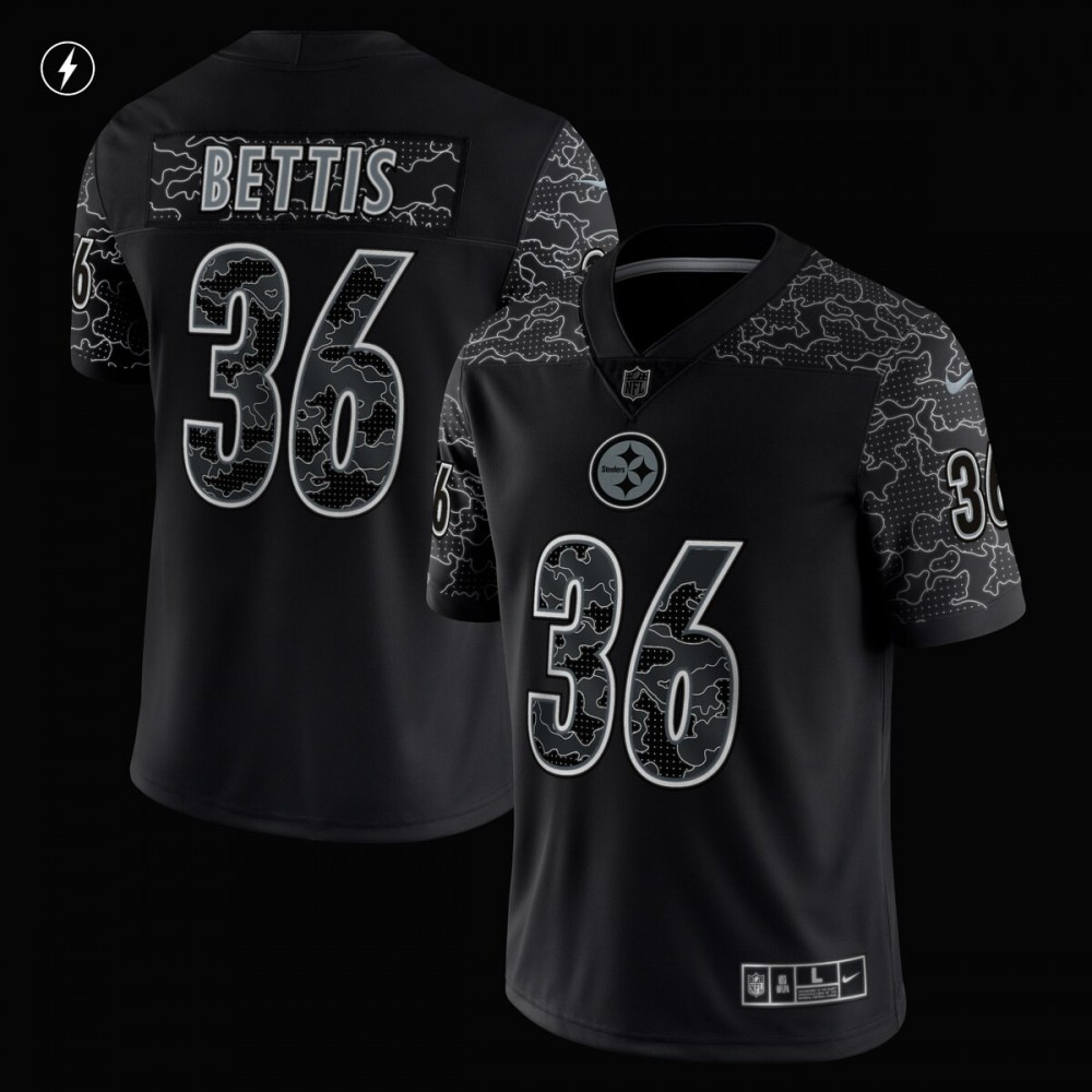 Jerome Bettis Pittsburgh Steelers Retired Player RFLCTV Limited Jersey - Black-Pro Kit Vault | Brand New 26/27 Sports Jerseys