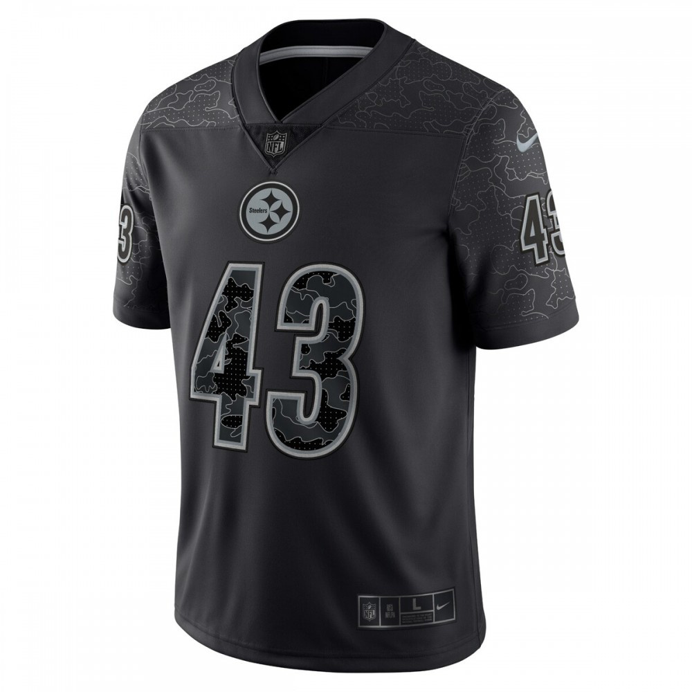 Troy Polamalu Pittsburgh Steelers Retired Player RFLCTV Limited Jersey - Black-Pro Kit Vault | Brand New 26/27 Sports Jerseys