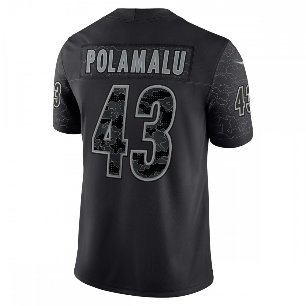 Troy Polamalu Pittsburgh Steelers Retired Player RFLCTV Limited Jersey - Black-Pro Kit Vault | Brand New 26/27 Sports Jerseys