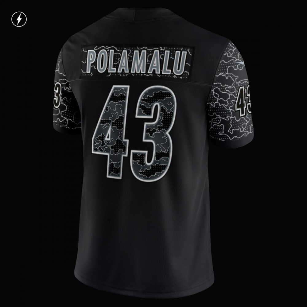 Troy Polamalu Pittsburgh Steelers Retired Player RFLCTV Limited Jersey - Black-Pro Kit Vault | Brand New 26/27 Sports Jerseys