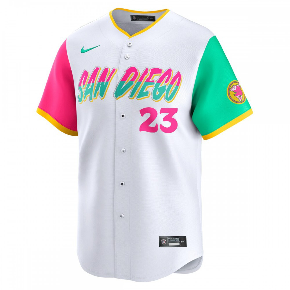 Fernando Tatis Jr. San Diego Padres City Connect Limited Player Jersey - White-Pro Kit Vault | Brand New 26/27 Sports Jerseys