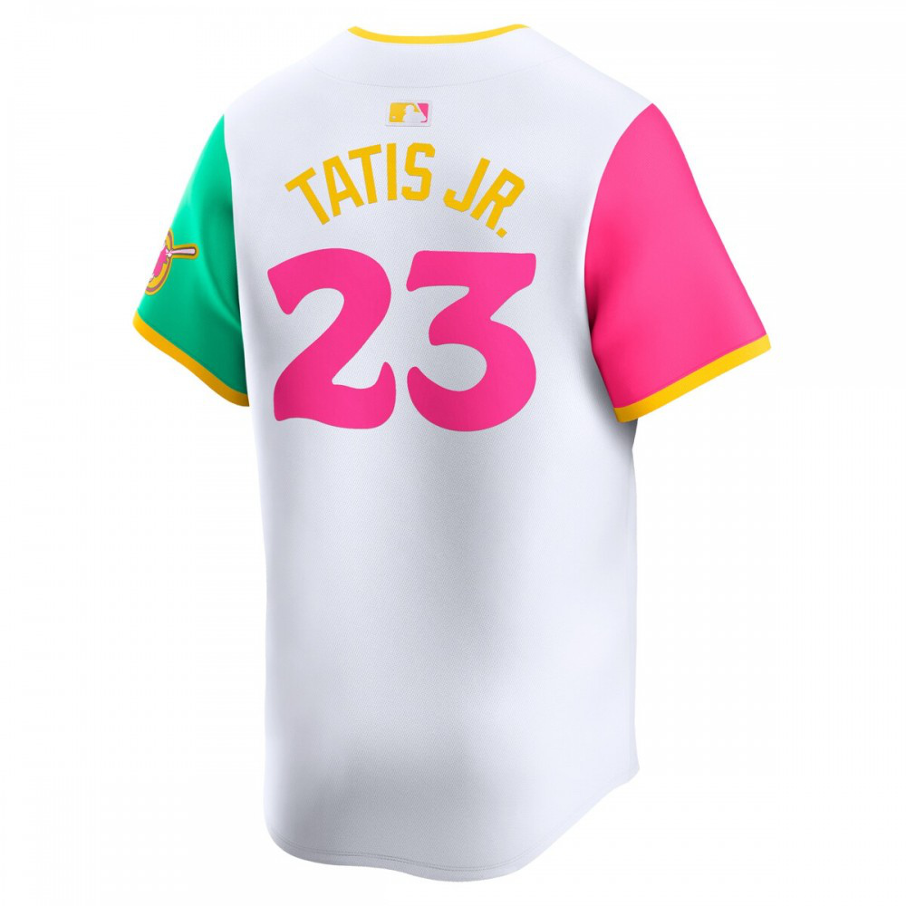 Fernando Tatis Jr. San Diego Padres City Connect Limited Player Jersey - White-Pro Kit Vault | Brand New 26/27 Sports Jerseys