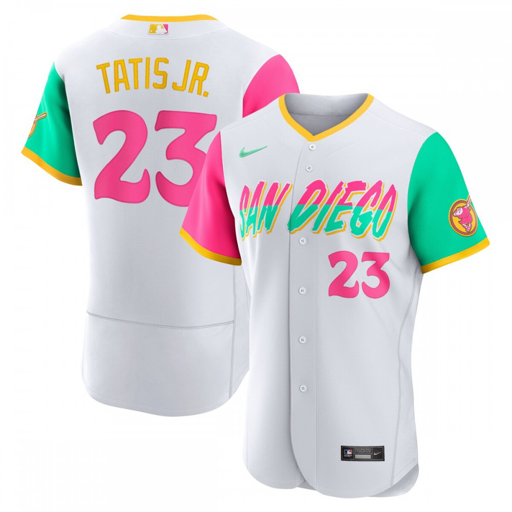 Fernando Tatis Jr. San Diego Padres 2022 City Connect Authentic Player Jersey - White-Pro Kit Vault | Brand New 26/27 Sports Jerseys
