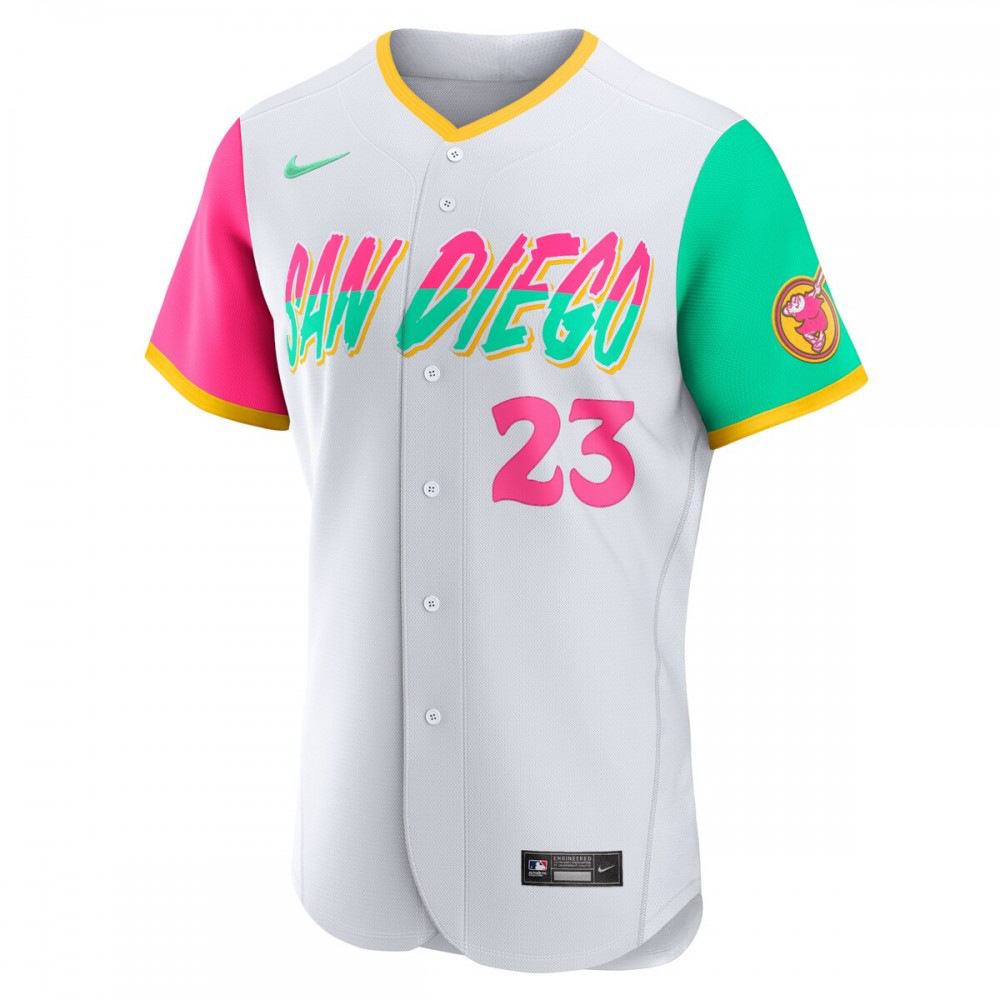Fernando Tatis Jr. San Diego Padres 2022 City Connect Authentic Player Jersey - White-Pro Kit Vault | Brand New 26/27 Sports Jerseys