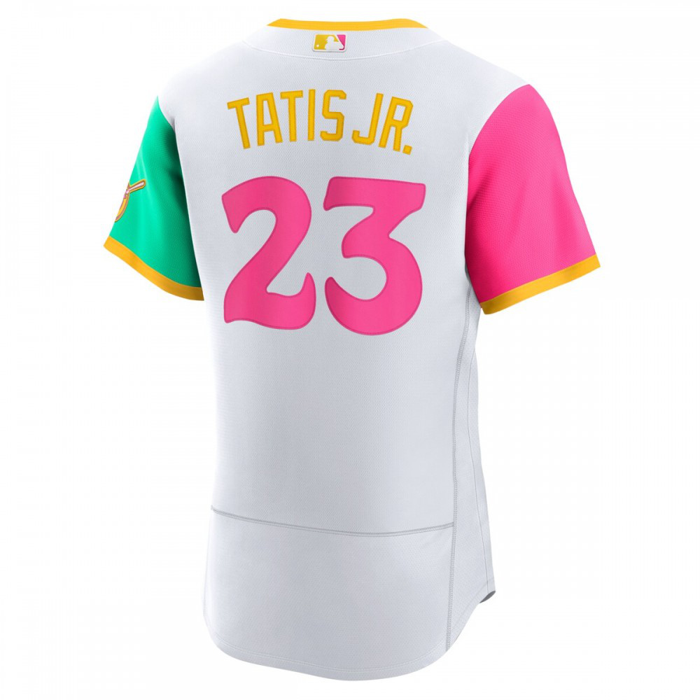 Fernando Tatis Jr. San Diego Padres 2022 City Connect Authentic Player Jersey - White-Pro Kit Vault | Brand New 26/27 Sports Jerseys