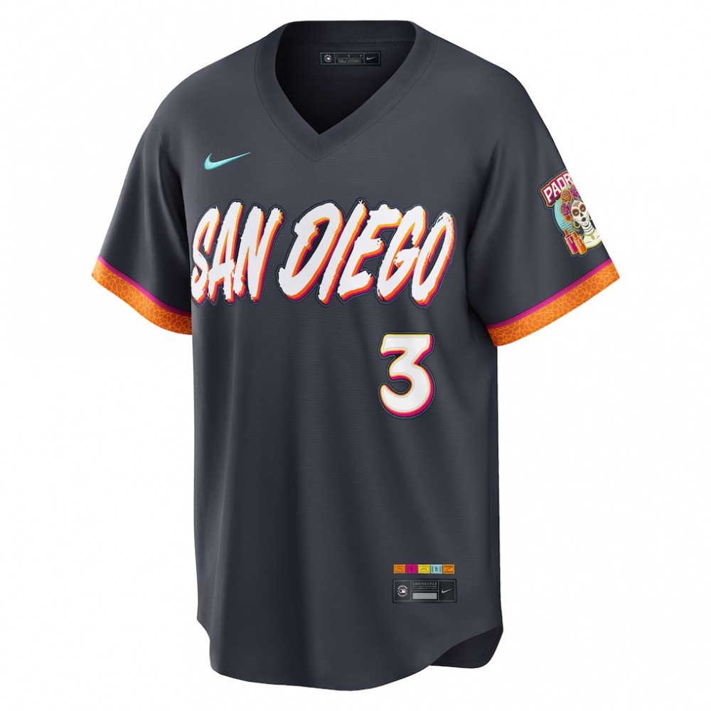 Jackson Merrill San Diego Padres 2026 City Connect Stadium Jersey - Obsidian-Pro Kit Vault | Brand New 26/27 Sports Jerseys