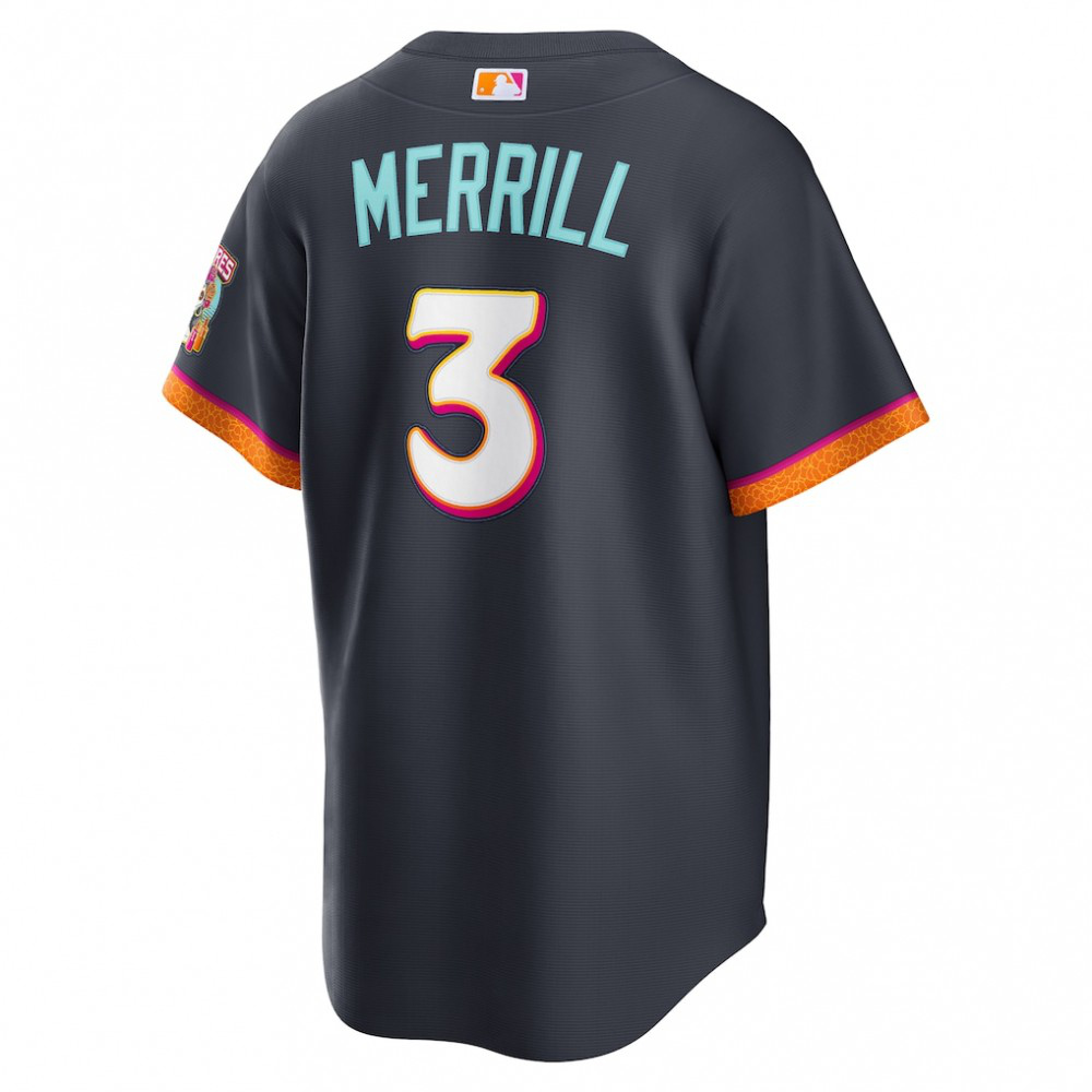 Jackson Merrill San Diego Padres 2026 City Connect Stadium Jersey - Obsidian-Pro Kit Vault | Brand New 26/27 Sports Jerseys