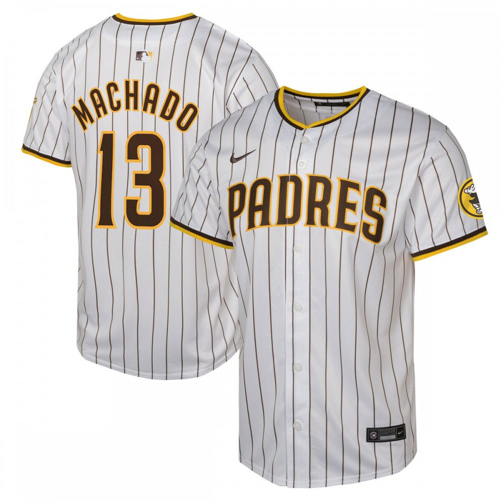 Manny Machado San Diego Padres Youth Home Limited Player Jersey - White-Pro Kit Vault | Brand New 26/27 Sports Jerseys