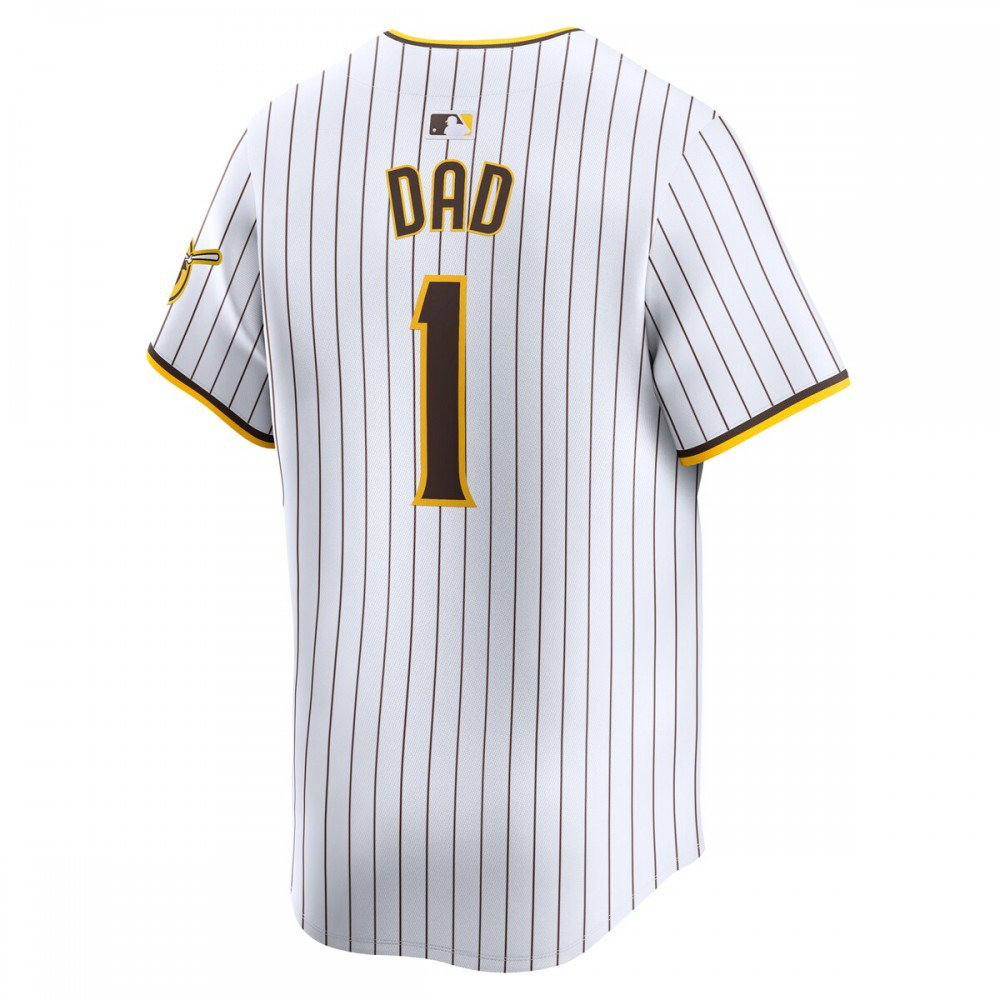 San Diego Padres #1 Dad Home Limited Jersey - White-Pro Kit Vault | Brand New 26/27 Sports Jerseys
