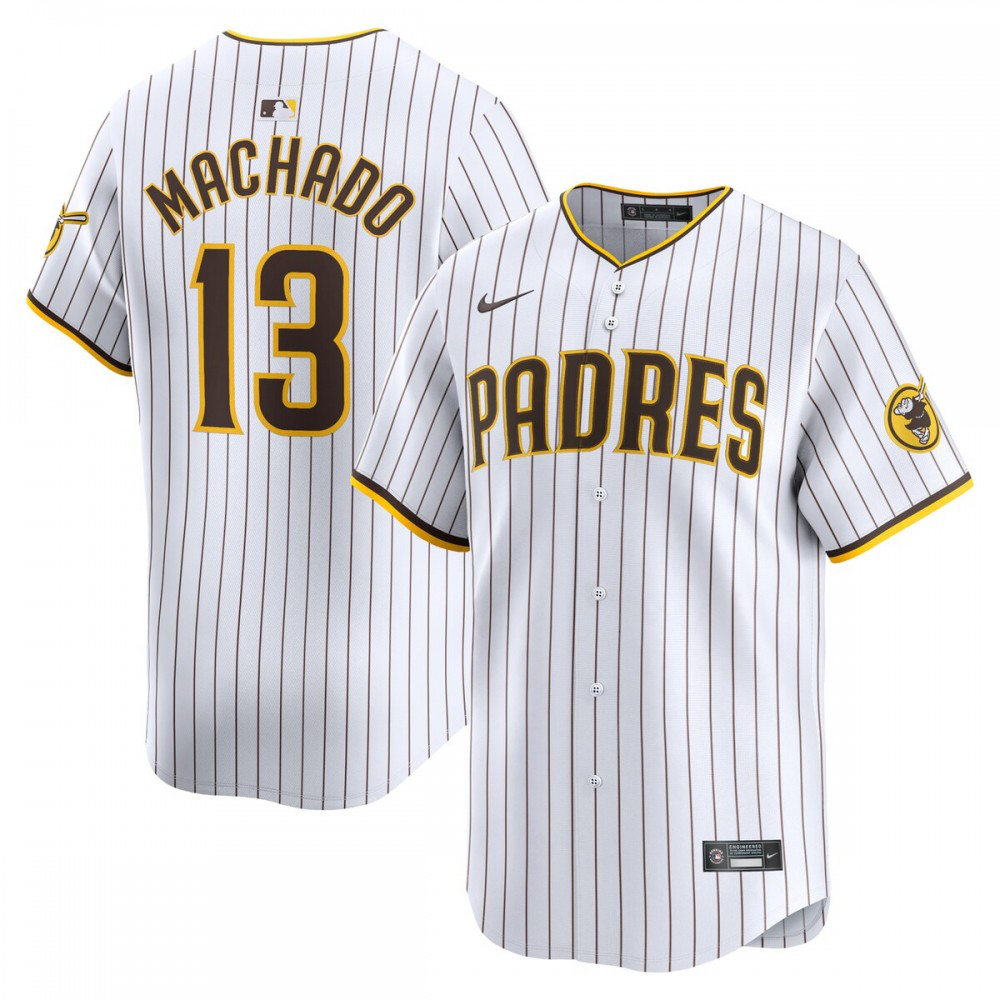 Manny Machado San Diego Padres Home Limited Player Jersey - White-Pro Kit Vault | Brand New 26/27 Sports Jerseys