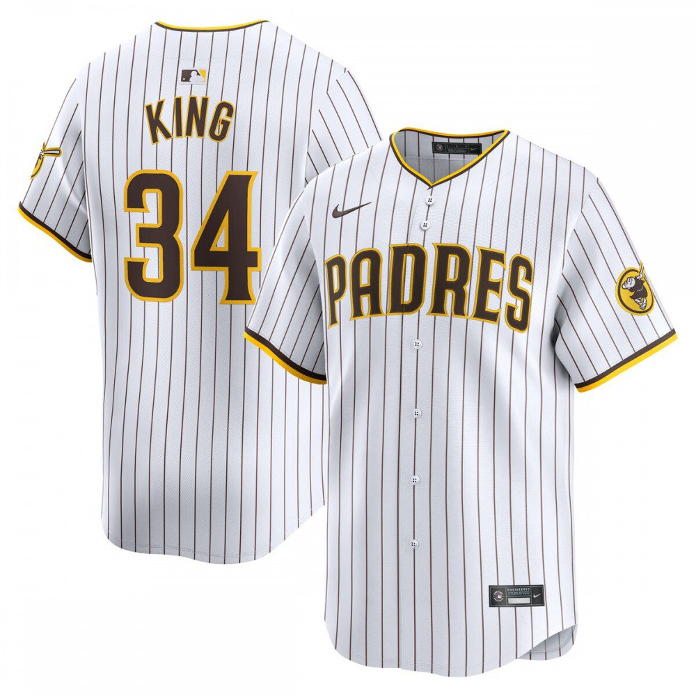 Michael King San Diego Padres Home Limited Player Jersey - White-Pro Kit Vault | Brand New 26/27 Sports Jerseys