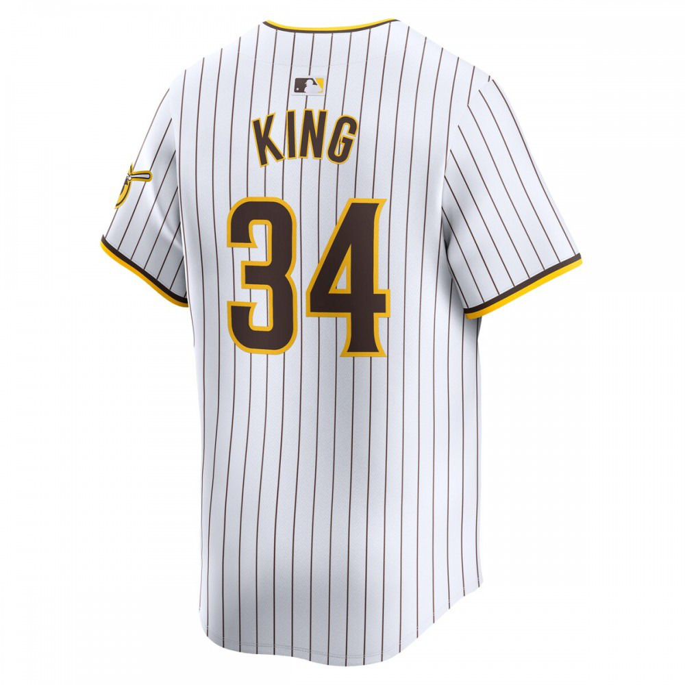 Michael King San Diego Padres Home Limited Player Jersey - White-Pro Kit Vault | Brand New 26/27 Sports Jerseys