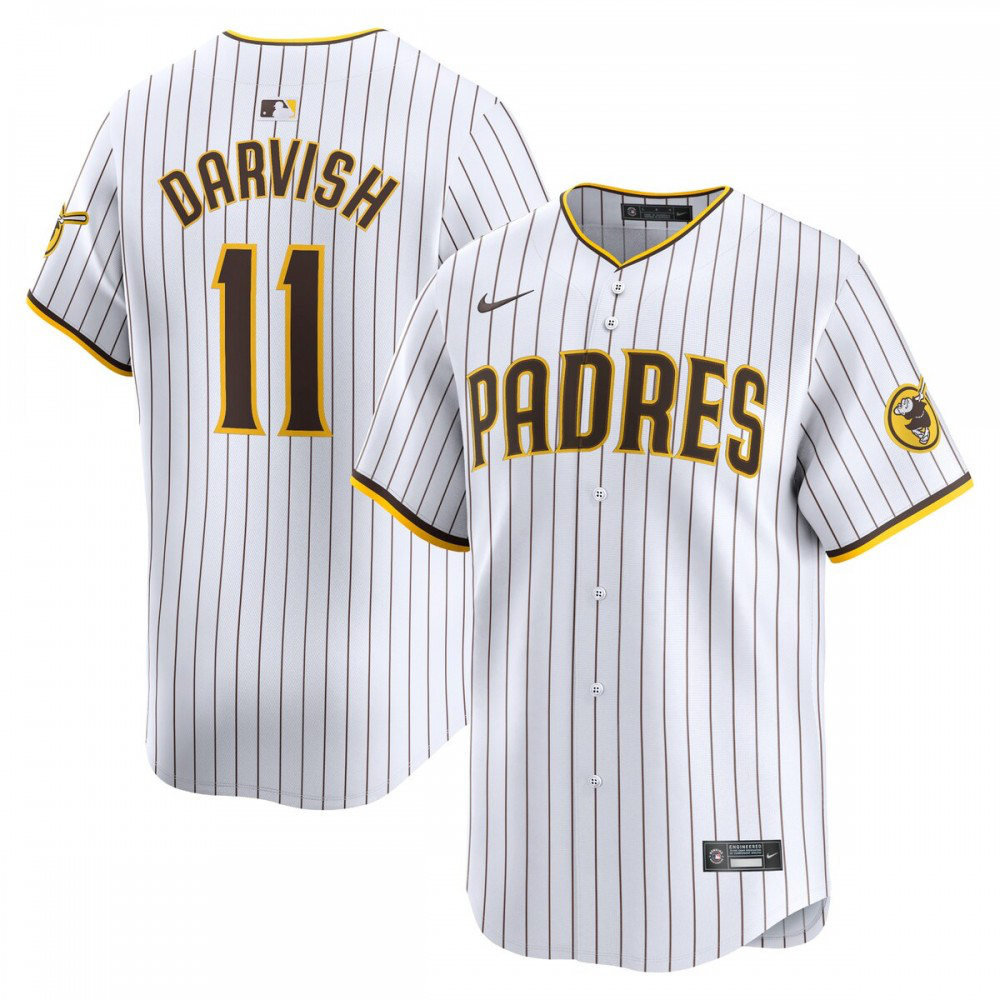 Yu Darvish San Diego Padres Home Limited Player Jersey - White-Pro Kit Vault | Brand New 26/27 Sports Jerseys