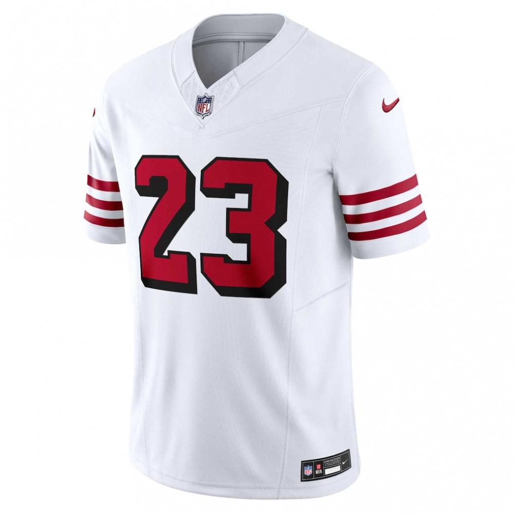 Christian McCaffrey San Francisco 49ers Vapor F.U.S.E. Limited 2nd Alternate Jersey - White-Pro Kit Vault | Brand New 26/27 Sports Jerseys