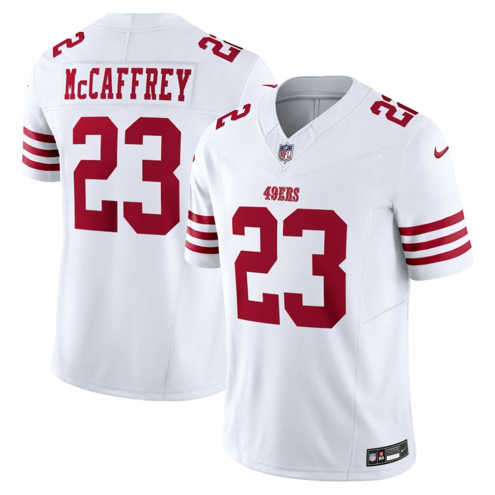 Christian McCaffrey San Francisco 49ers Vapor F.U.S.E. Limited Jersey - White-Pro Kit Vault | Brand New 26/27 Sports Jerseys
