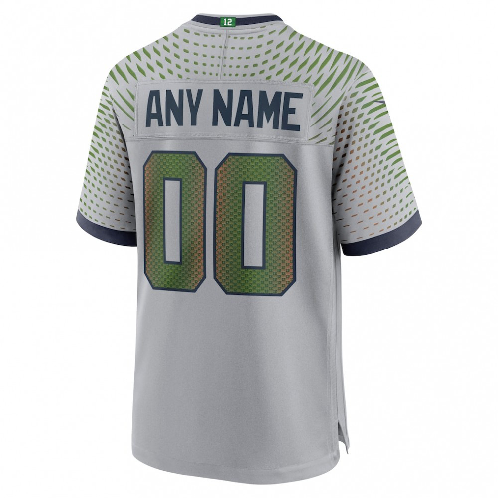 Seattle Seahawks 2025 Rivalries Collection Custom Game Jersey - Wolf Gray-Pro Kit Vault | Brand New 26/27 Sports Jerseys