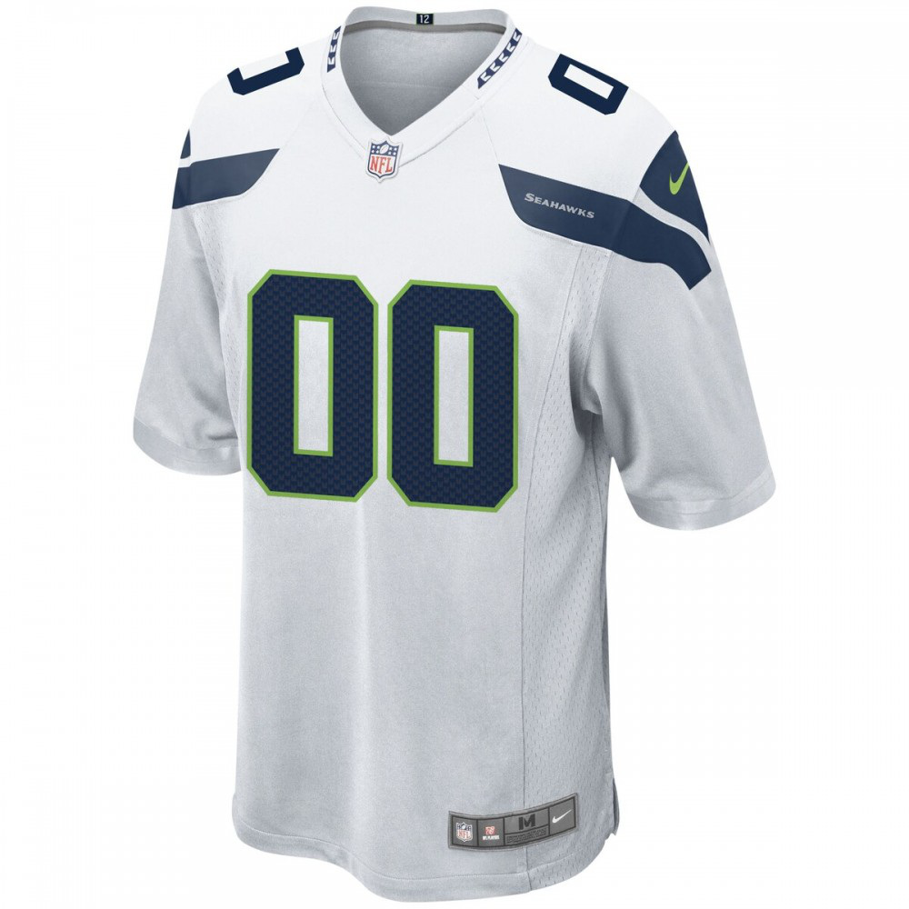 Seattle Seahawks Custom Game Jersey - White-Pro Kit Vault | Brand New 26/27 Sports Jerseys