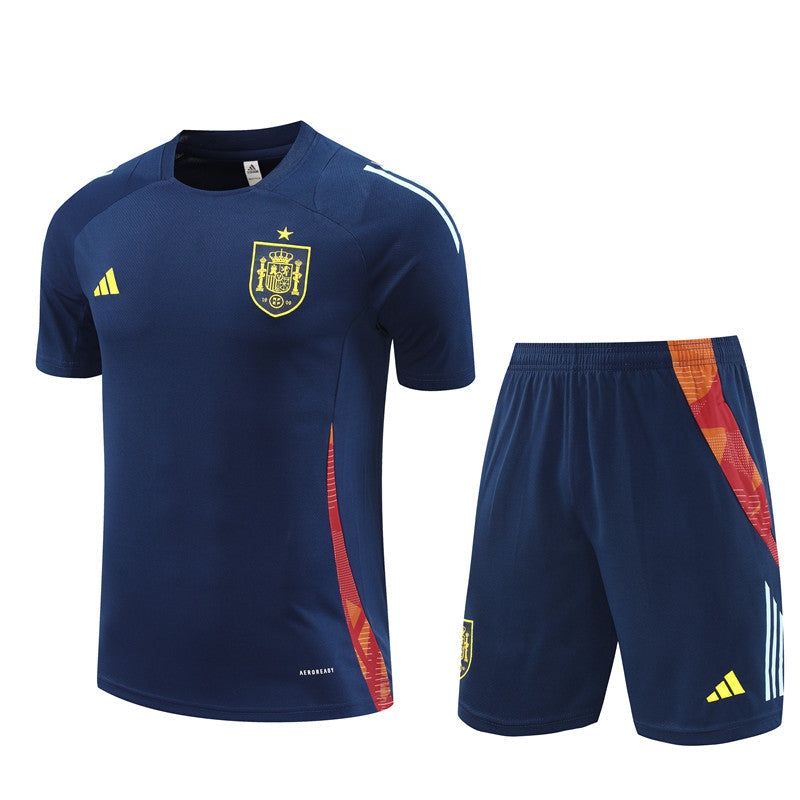 Spain Training Jersey/Shorts Set Blue 2024/25 | Foot Sport-Pro Kit Vault | Brand New 26/27 Sports Jerseys