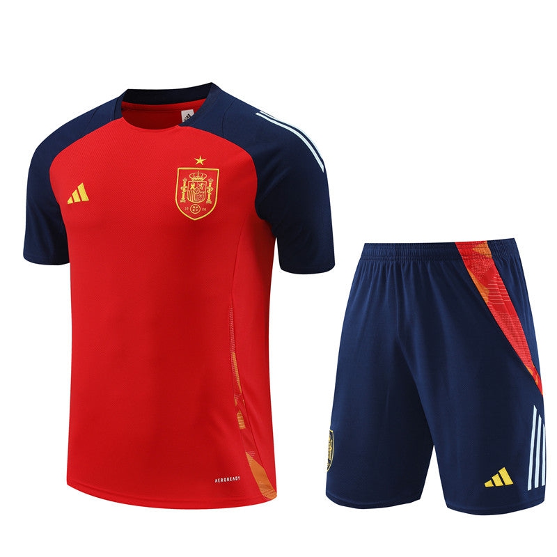 Spain Training Jersey/Shorts Set Red 2024/25 | Foot Sport-Pro Kit Vault | Brand New 26/27 Sports Jerseys