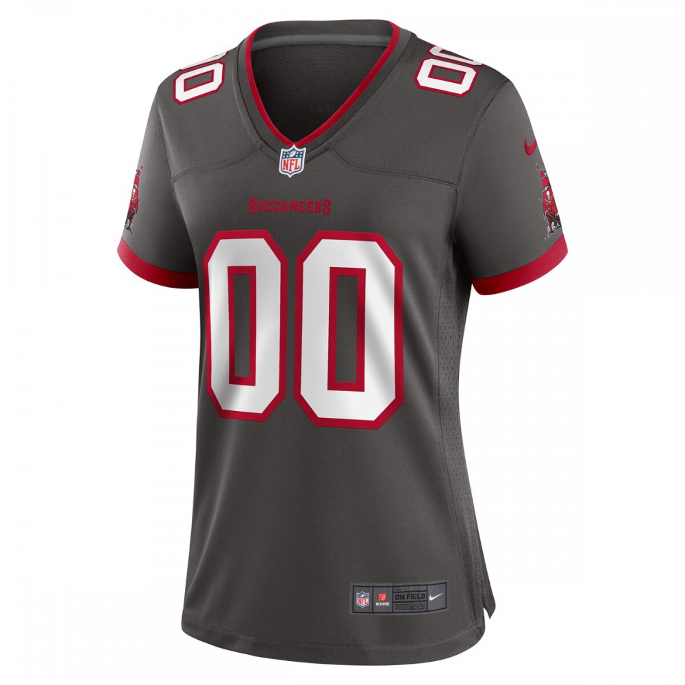 Tampa Bay Buccaneers Women's Alternate Custom Game Jersey - Pewter-Pro Kit Vault | Brand New 26/27 Sports Jerseys