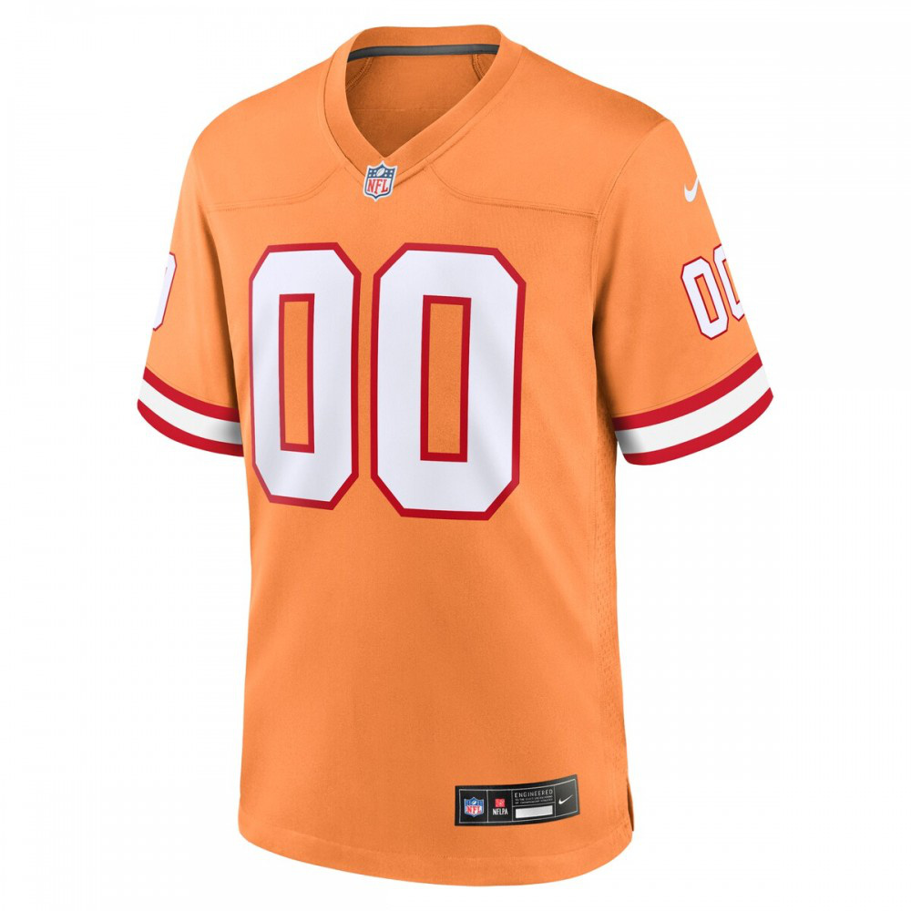 Tampa Bay Buccaneers Custom Throwback Game Jersey - Orange-Pro Kit Vault | Brand New 26/27 Sports Jerseys