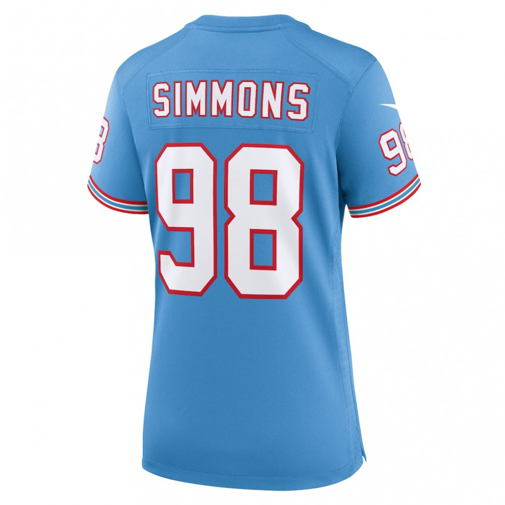 Jeffery Simmons Tennessee Titans Women's Player Jersey - Light Blue-Pro Kit Vault | Brand New 26/27 Sports Jerseys
