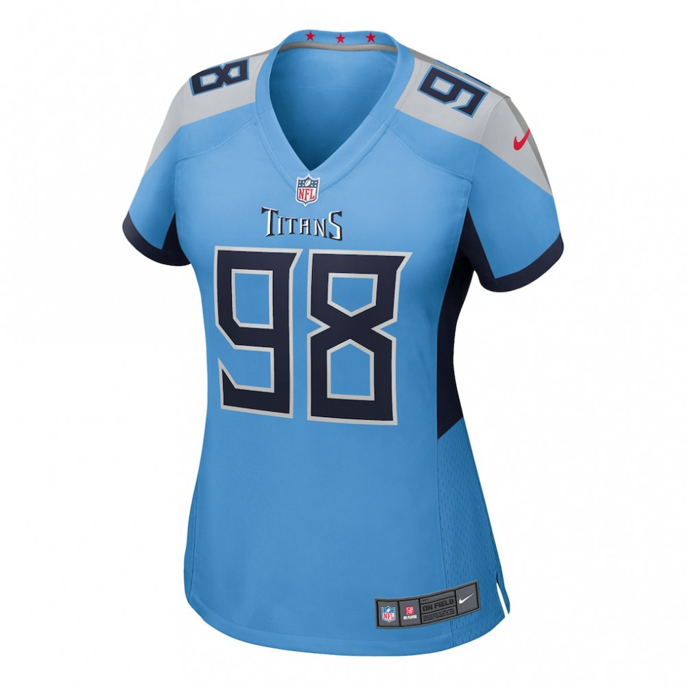 Jeffery Simmons Tennessee Titans Women's Team Game Jersey - Light Blue-Pro Kit Vault | Brand New 26/27 Sports Jerseys