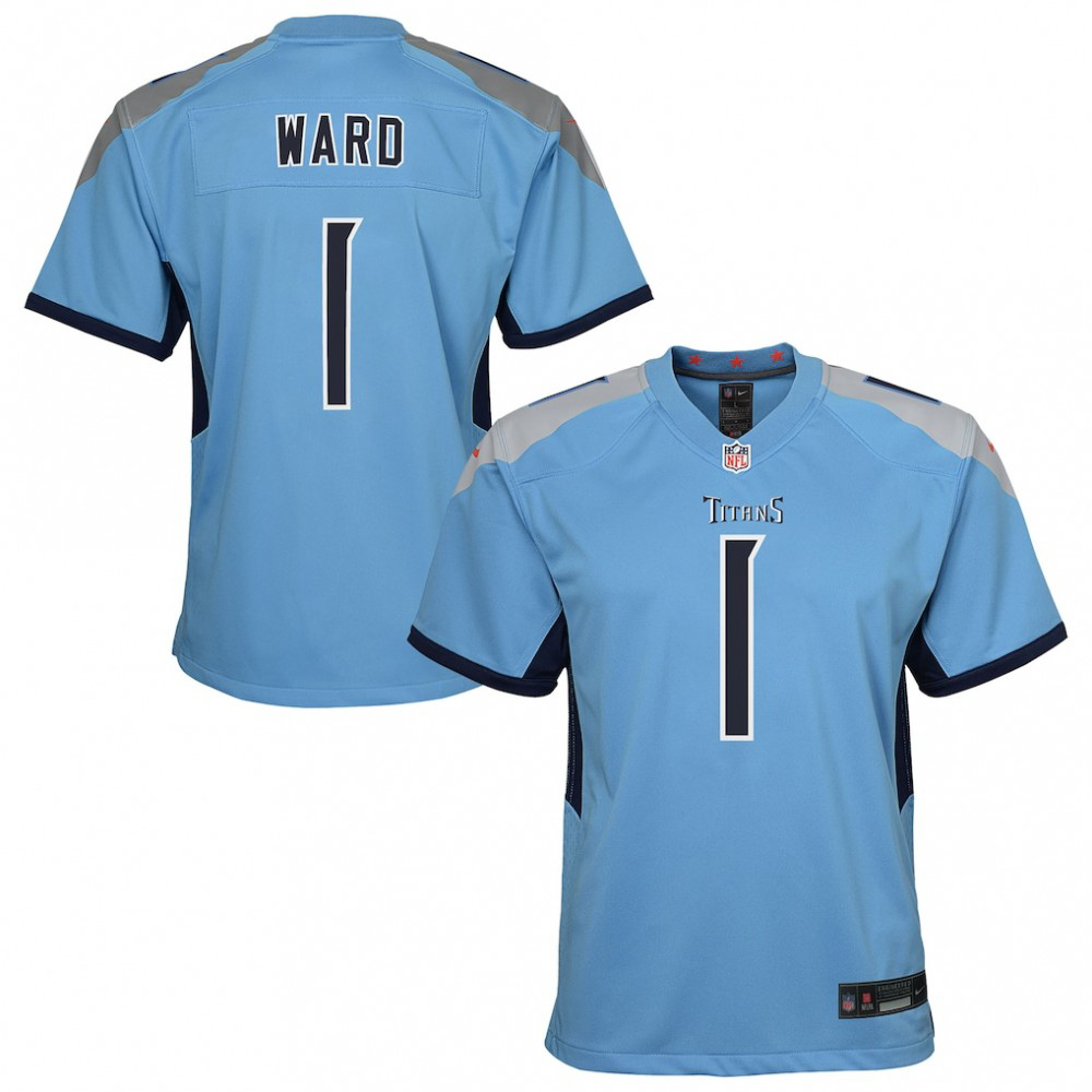 Cameron Ward Tennessee Titans Youth Team Game Jersey - Light Blue-Pro Kit Vault | Brand New 26/27 Sports Jerseys