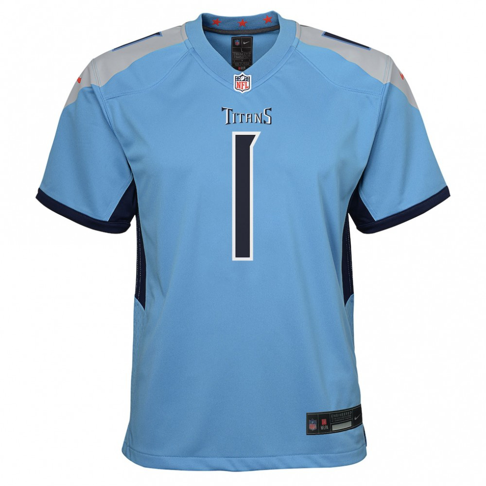 Cameron Ward Tennessee Titans Youth Team Game Jersey - Light Blue-Pro Kit Vault | Brand New 26/27 Sports Jerseys
