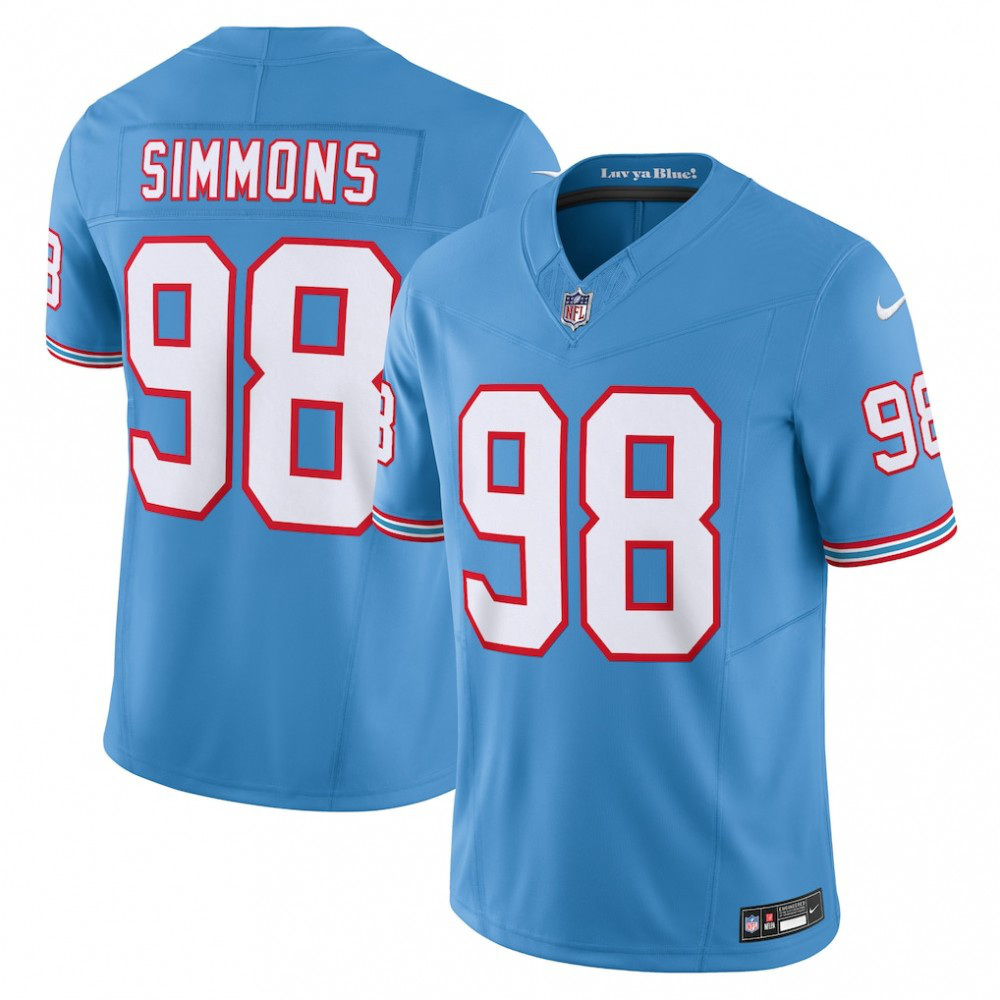 Jeffery Simmons Tennessee Titans Vapor F.U.S.E. Limited Jersey - Light Blue-Pro Kit Vault | Brand New 26/27 Sports Jerseys