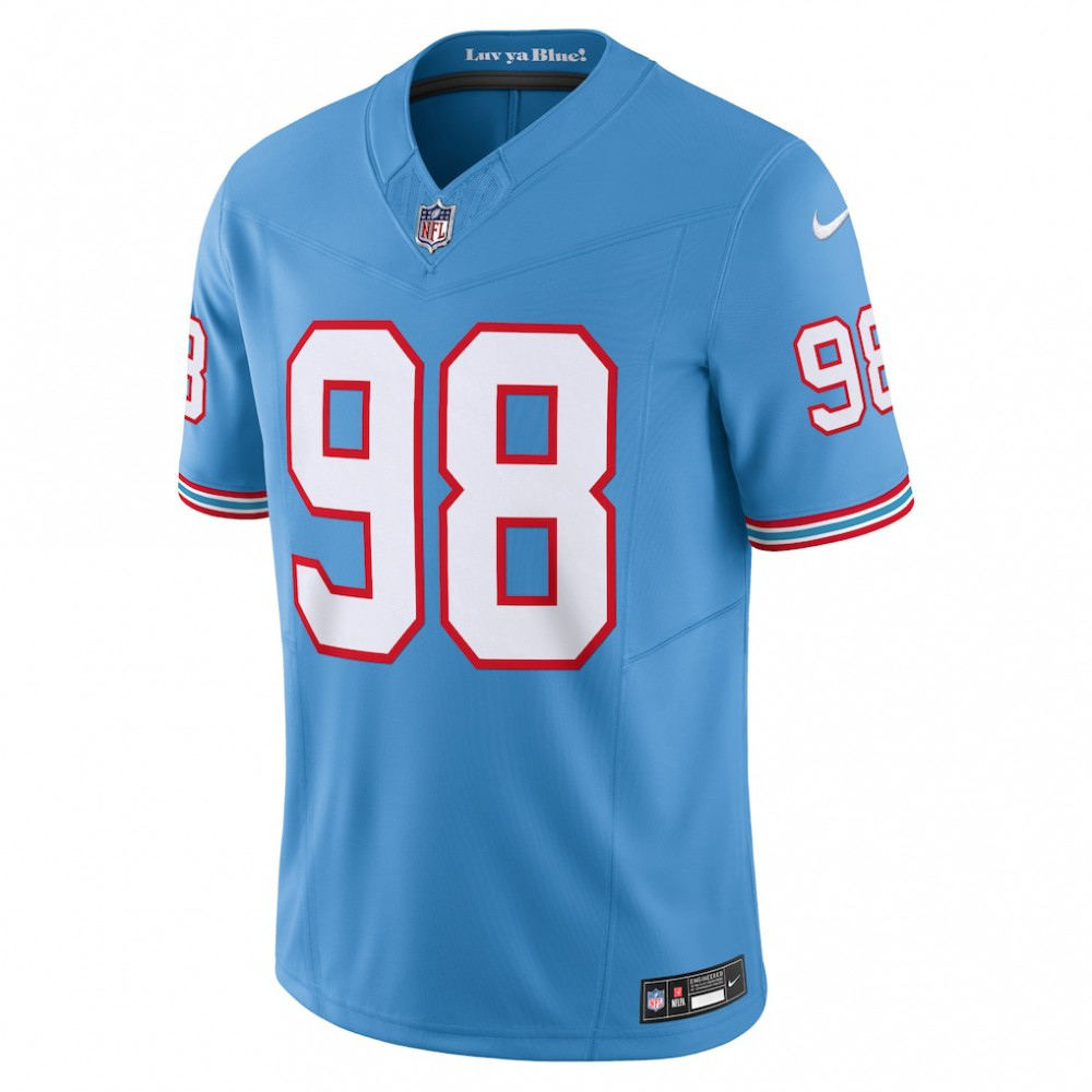 Jeffery Simmons Tennessee Titans Vapor F.U.S.E. Limited Jersey - Light Blue-Pro Kit Vault | Brand New 26/27 Sports Jerseys