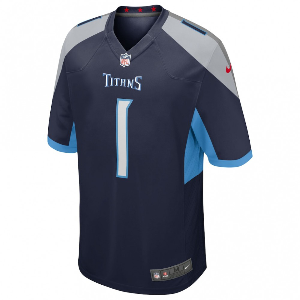 Cameron Ward Tennessee Titans 2025 NFL Draft First Round Pick Alternate Game Jersey - Navy-Pro Kit Vault | Brand New 26/27 Sports Jerseys