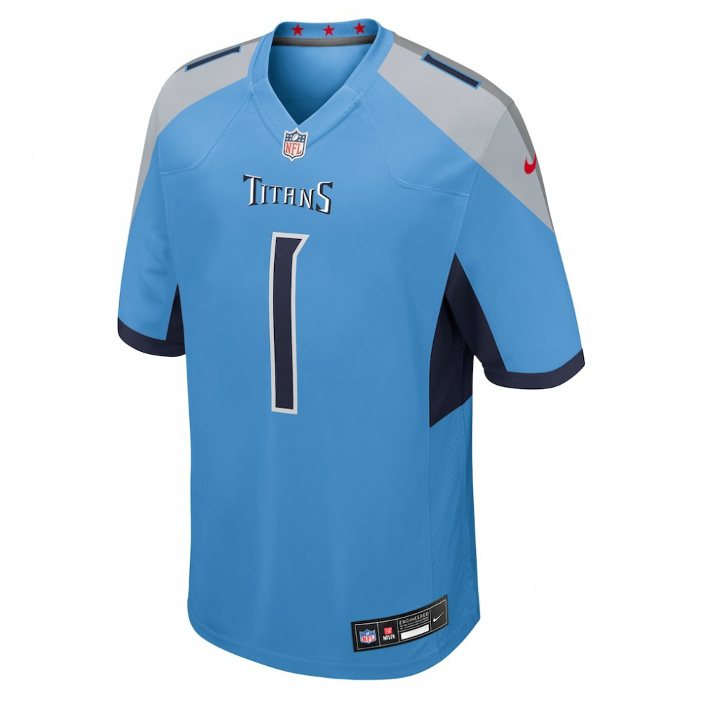 Cameron Ward Tennessee Titans 2025 NFL Draft First Round Pick Game Jersey - Light Blue-Pro Kit Vault | Brand New 26/27 Sports Jerseys