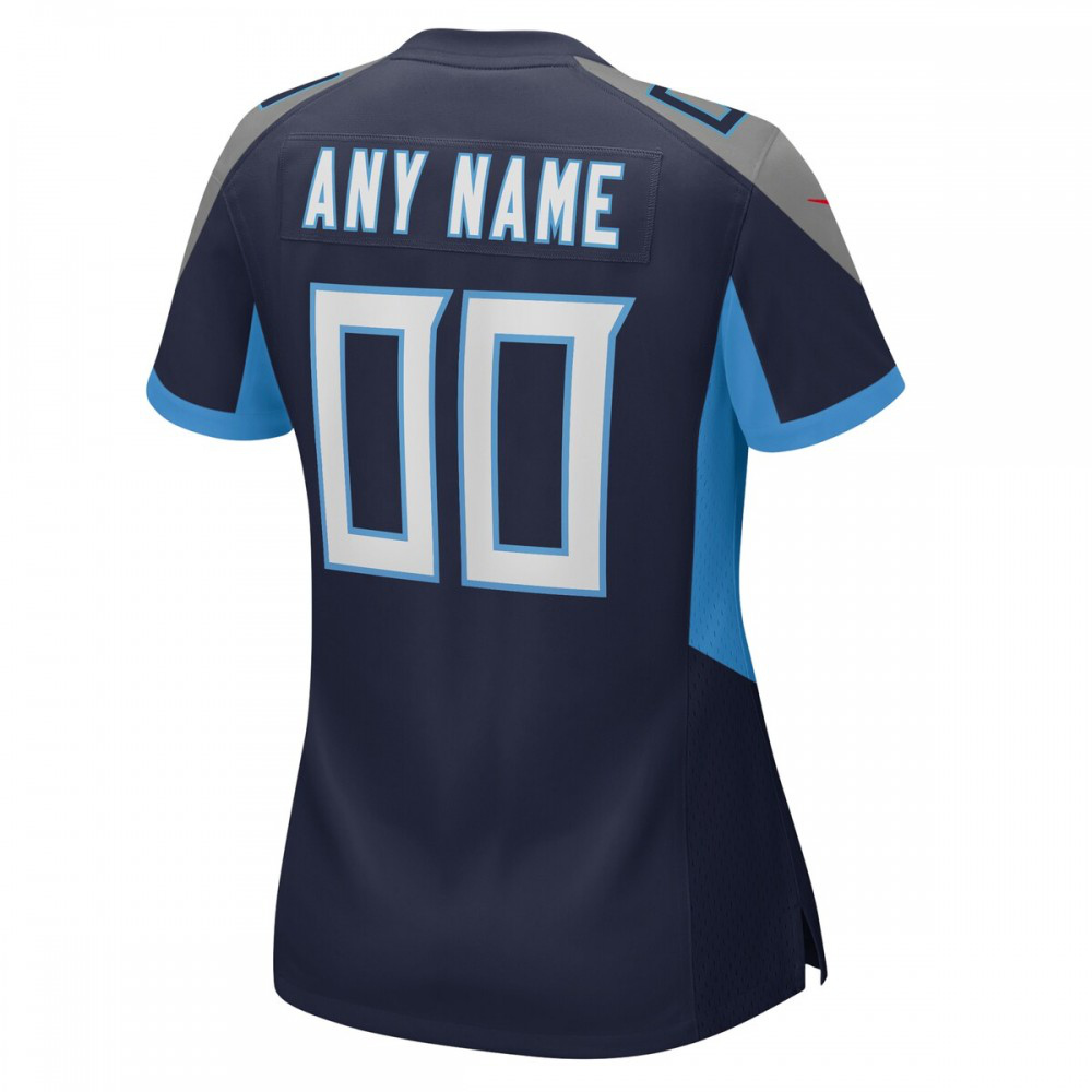 Tennessee Titans Women's Custom Game Jersey - Navy-Pro Kit Vault | Brand New 26/27 Sports Jerseys