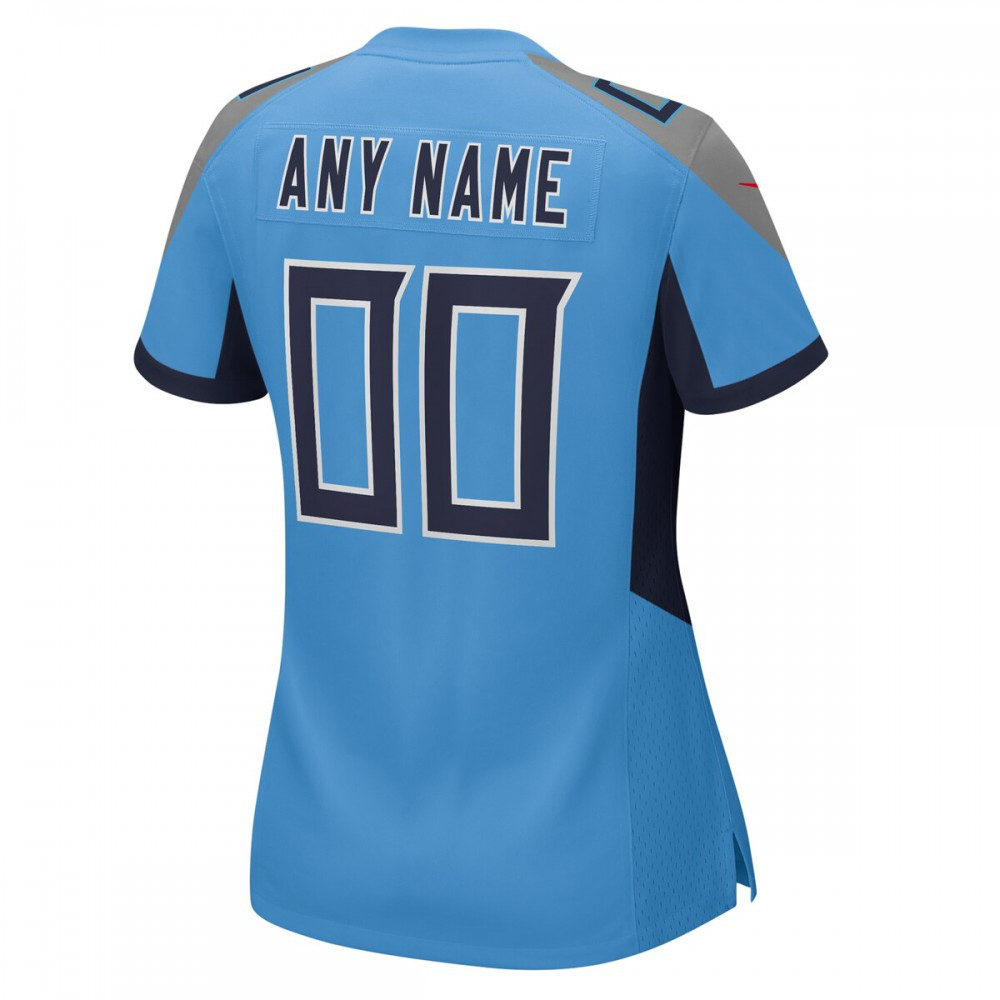 Tennessee Titans Women's Alternate Custom Game Jersey - Light Blue-Pro Kit Vault | Brand New 26/27 Sports Jerseys
