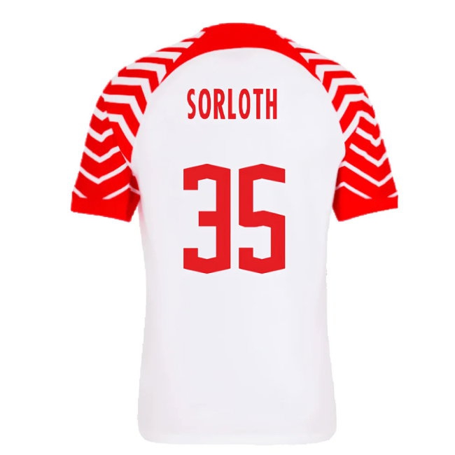 2023-2024 Red Bull Leipzig Home Shirt (Sorloth 35)