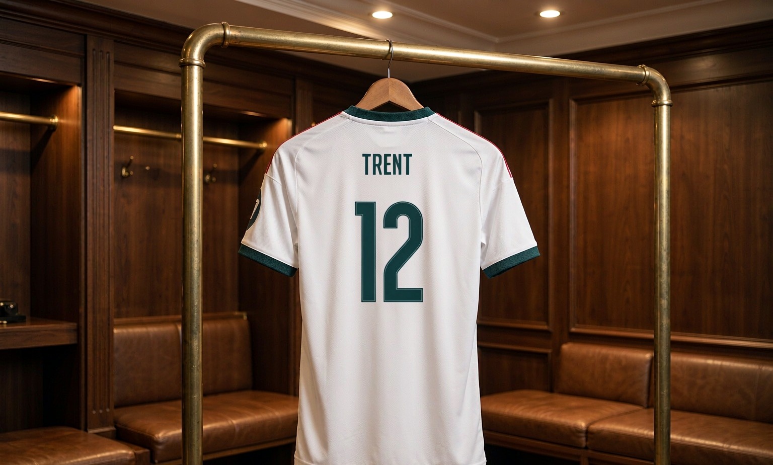 Our 2026/27 Real Madrid No.12 shirt in the dressing room