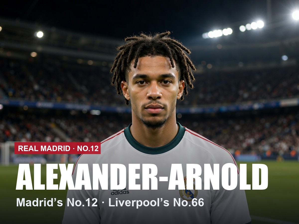 Trent Alexander-Arnold Real Madrid number 12 shirt, 2026/27 season