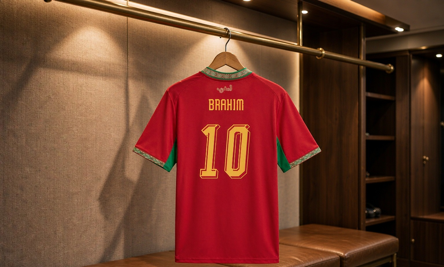 Our 2026/27 Real Madrid No.10 shirt in the dressing room