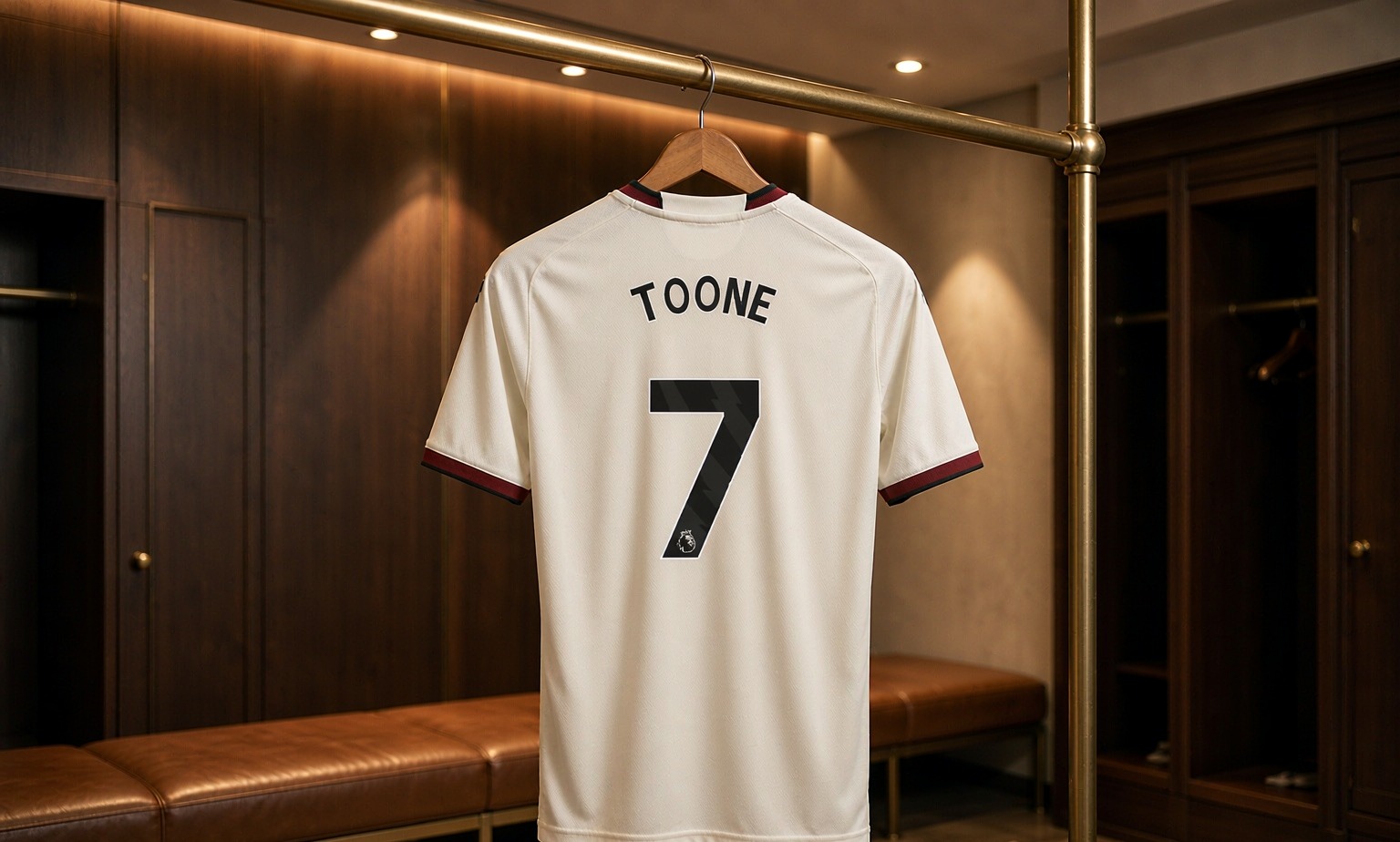 Our 2026/27 Manchester United Women No.7 shirt in the dressing room