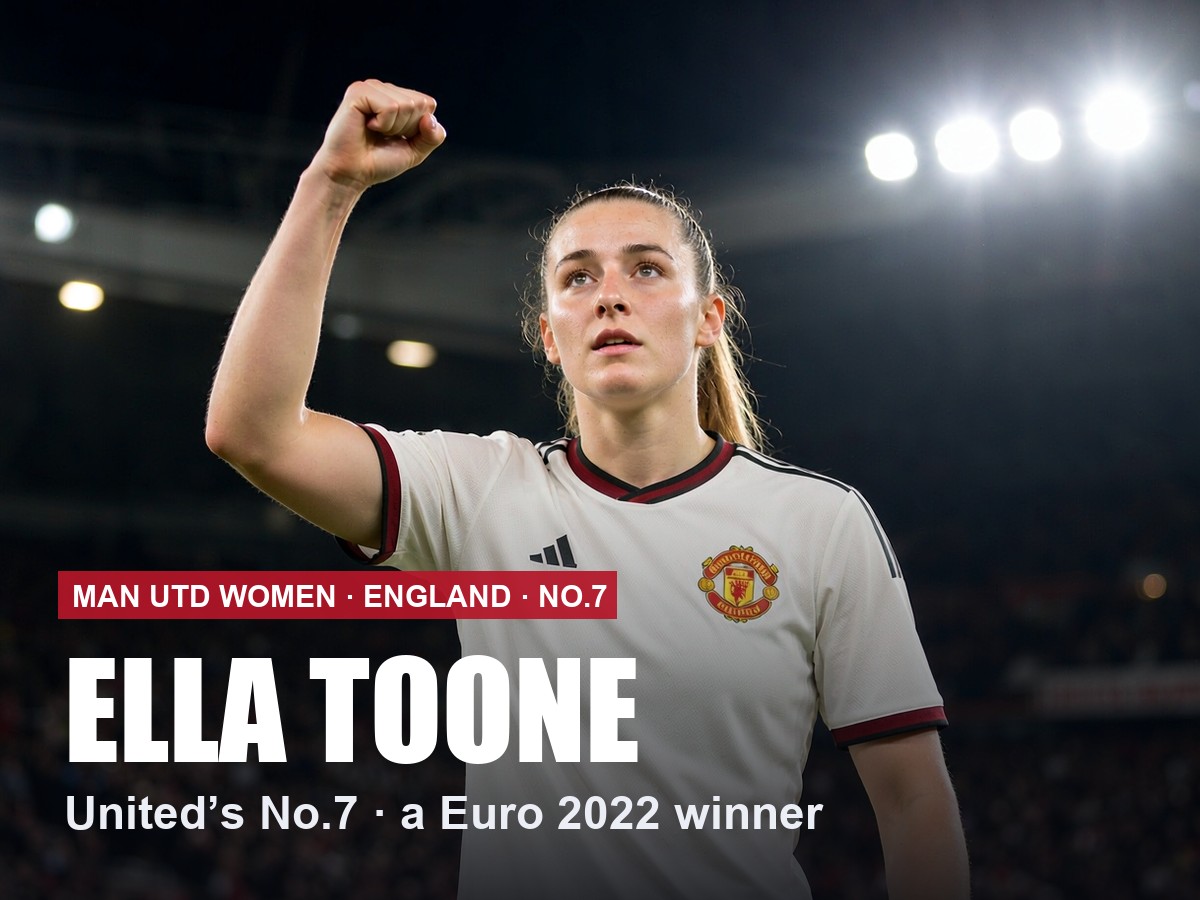 Ella Toone Manchester United Women number 7 shirt, 2026/27 season
